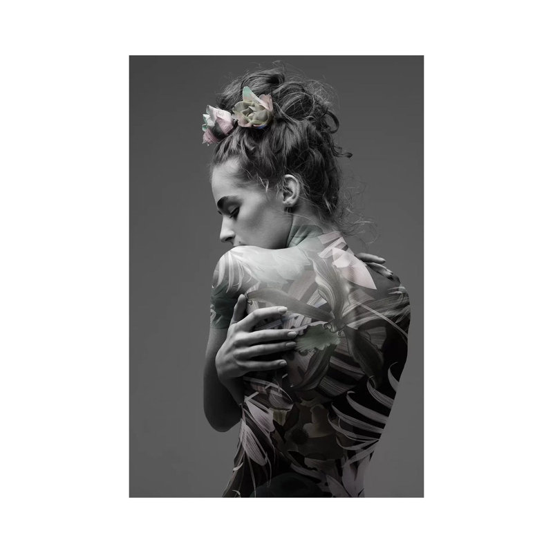 Jungle Fashion I - Print on Canvas, Wrapped Canvas, 30.48cm H x 20.32cm W x 1.91cm D