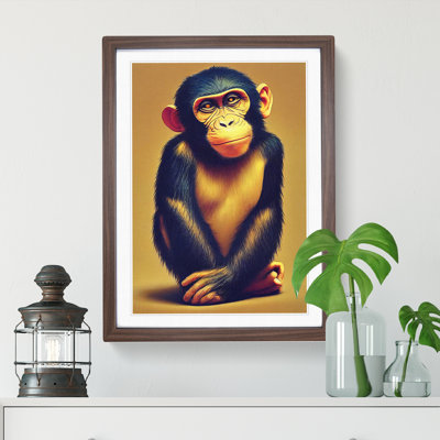 Young Monkey No.2 - Single Picture Frame Painting