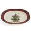 Spode Christmas Tree Tartan Rectangular Platter 14"