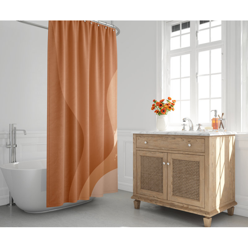 Shower Curtain, Orange