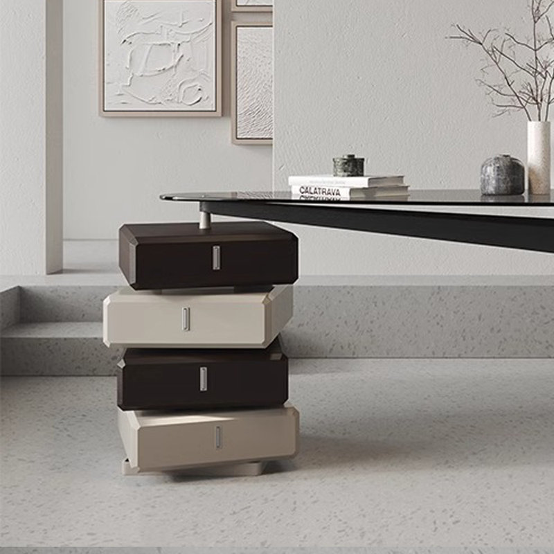 Bureau d'écriture à quatre tiroirs Advanced Creative Design, H 29,52 po x l 55,11 po x P 29,52 po