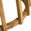 Table de salle à manger d'extérieur à plateau rond en bois, finition, hauteur de 30,34 po, conception à lattes, stable et bistro de 26,97 po de largeur, décor rustique