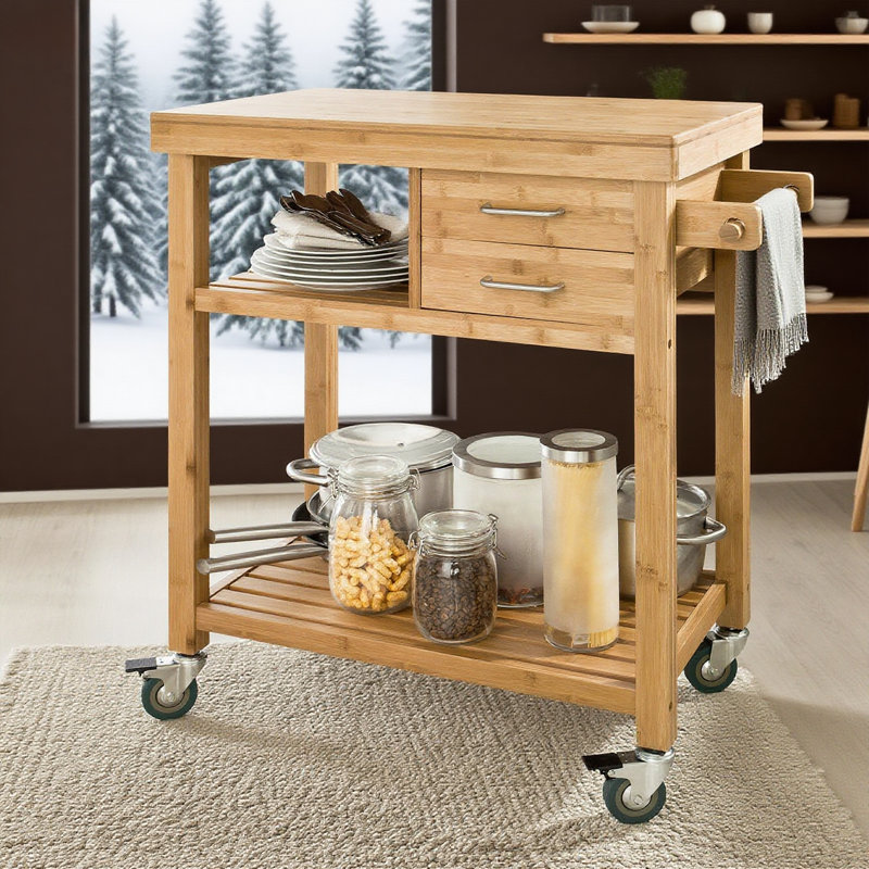 Laney Solid Wood Bar Cart