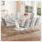 Baileyville 8 - Person Glass Top Pedestal Dining Set-344930707-344930706-343271133