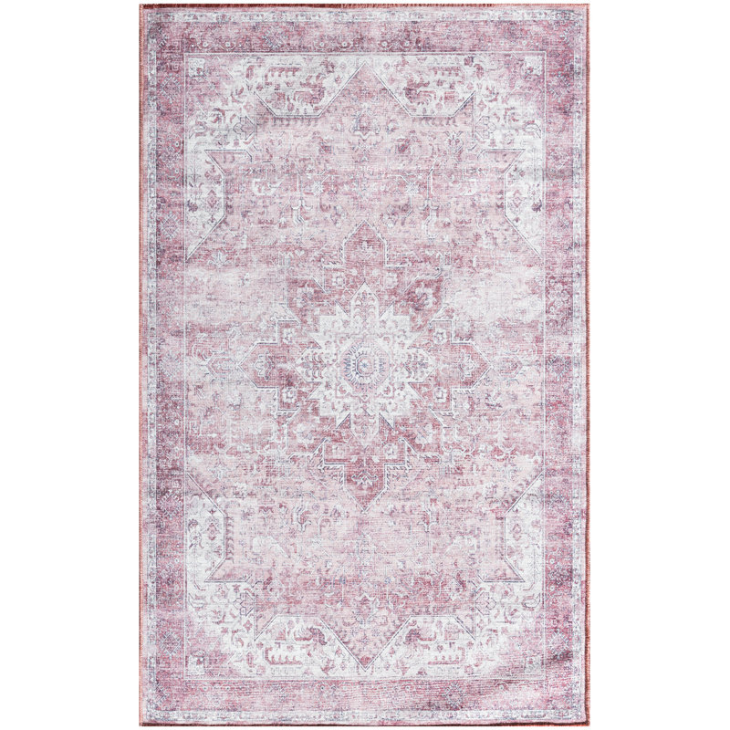 Tapis rose Bungalow Bungalow Rose, Rectangulaire 3 pi x 5 pi