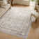 Dyana Gray Traditional Floral 5 x 7 Performance Area Rug