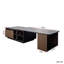 Table basse extensible, table basse en bois réglable en longueur avec 2 tiroirs de rangement pour le salon, grande table centrale rectangulaire longue
