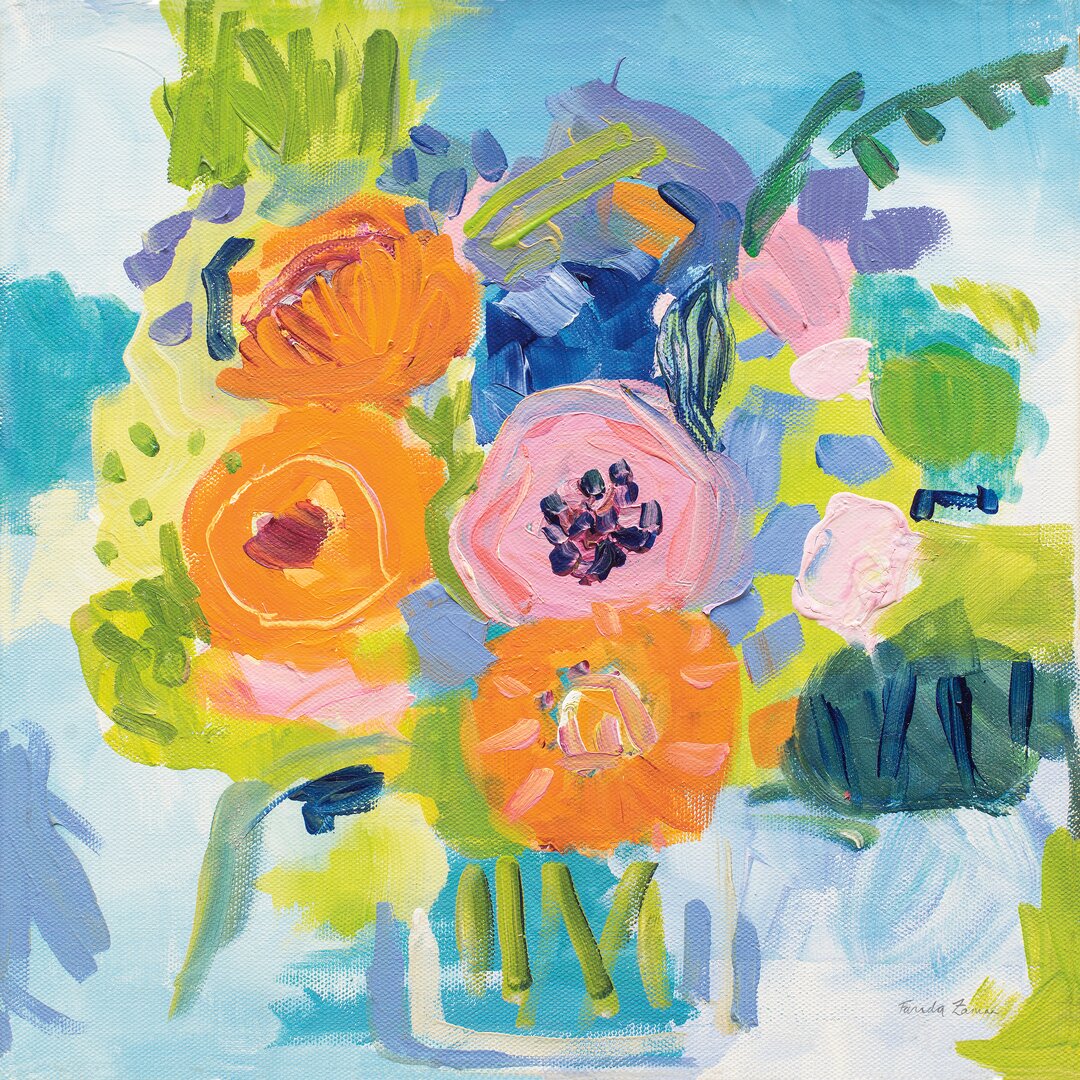 Leinwandbild Summer Bouquet von Farida Zaman