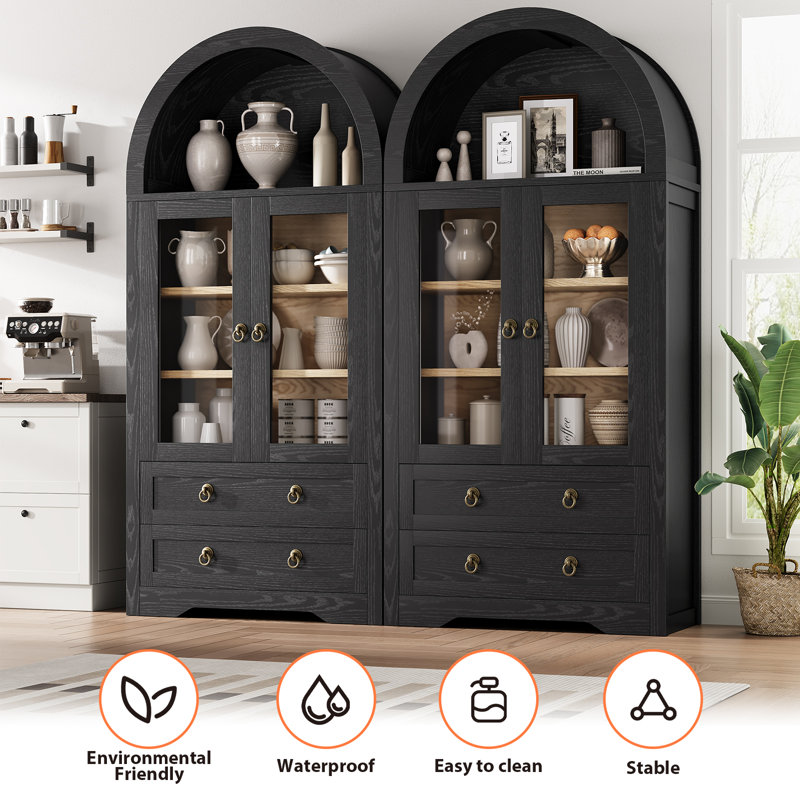 Winston Porter Caspian Modern 70.9" Storage Bookcase