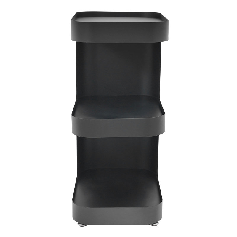 E-Shape End Table, Black