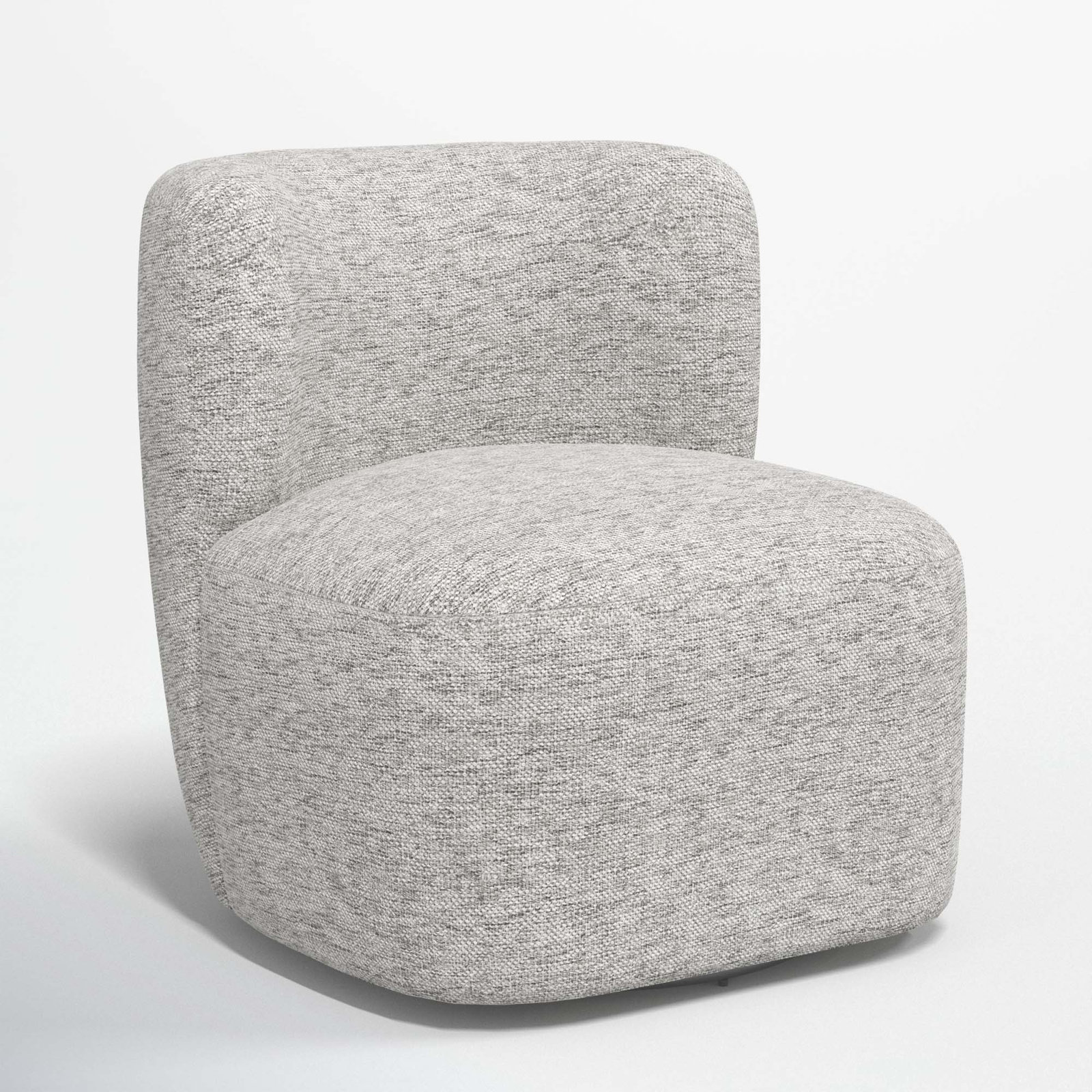 Mariza Upholstered Swivel Accent Chair, Milsap Spray Sustain® Tweed