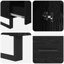  Highboard Black Oak 69.5 X 30 X 115 Cm Engineered Wood-2098400275
