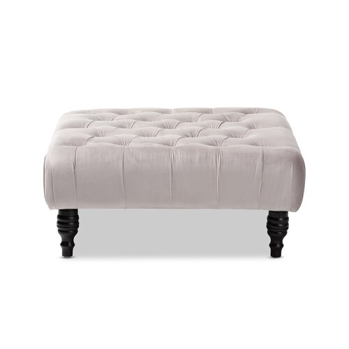 House of Hampton® Caples Upholstered Ottoman & Reviews | Wayfair