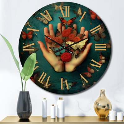 Horloge murale papillon Grace Mudra