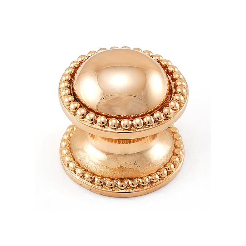 Sanzio Mushroom Knob, 1.25" H x 1.25" W x 1.125" D, Polished Gold