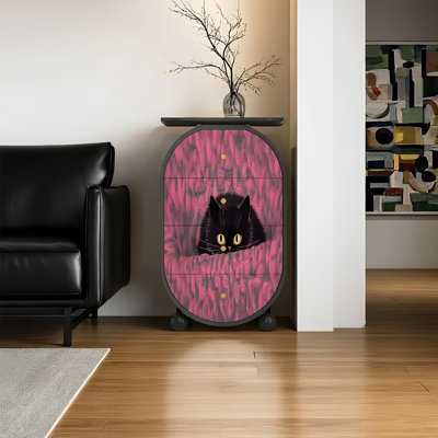 Armoire de salon en bois massif avec rangement