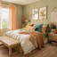 Ensemble de 4 coussins carrés en velours dégradé-82001743-82001729