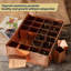 Plateau à graines - Plateau à semis en cuivre et métal avec 24 pots à fleurs effilés pour planter des graines - Trousse de germination pour la germination - Accessoires de serre et cadeaux de jardinage par Kings County Tools