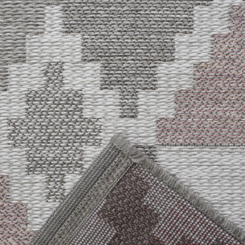 Alverez Rectangle Geometric Flokati Indoor / Outdoor Area Rug, Rectangle 120 x 170cm