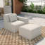 Chaise de terrasse avec accoudoir gauche avec repose-pieds Orso