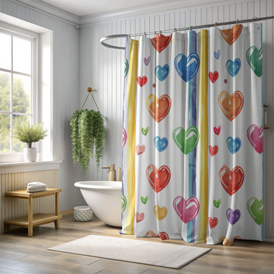 Rainbow Happiness - Premium Shower Curtain 196
