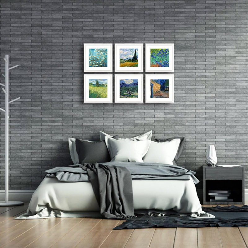 Set Of 6 White 11×11 Real-glass Frames