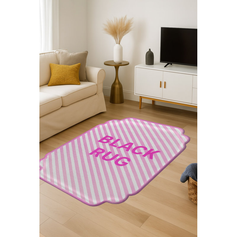 Tapis tissé à rayures crème Mosso, 3'3" x 6'7"