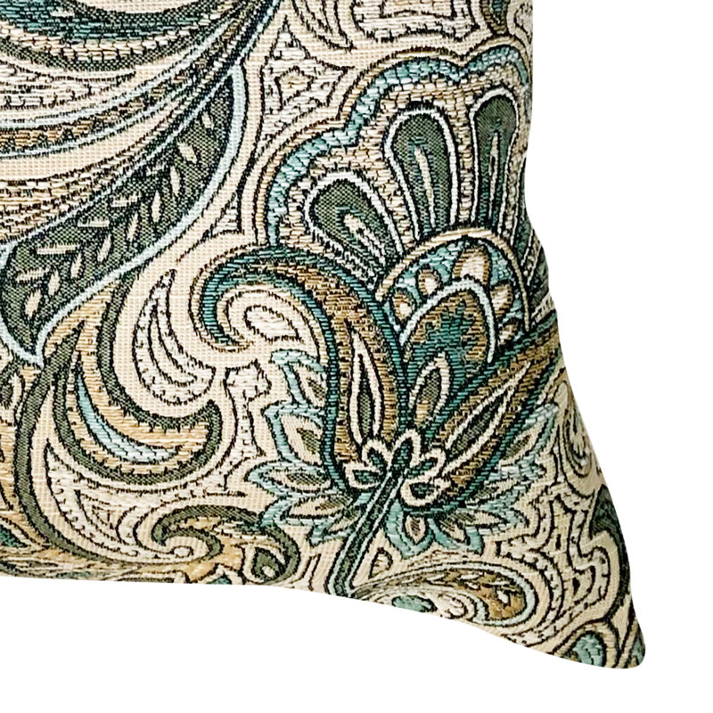 Paisley Reversible Throw Pillow, 22" x 22"