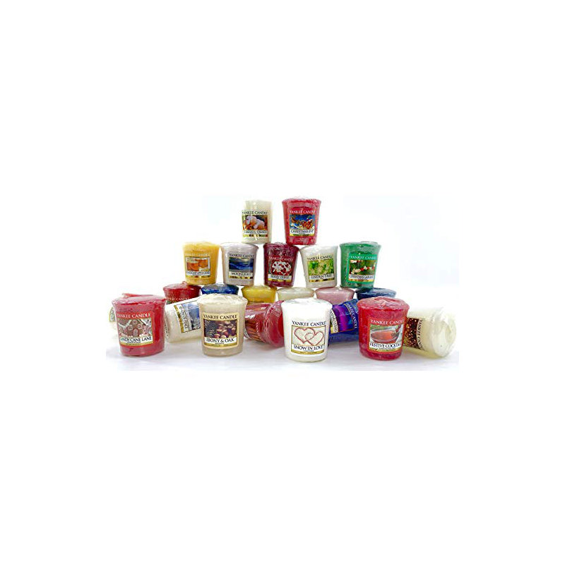 Yankee Candle Assorted Scented Votive Sampler Candle - Set of 12