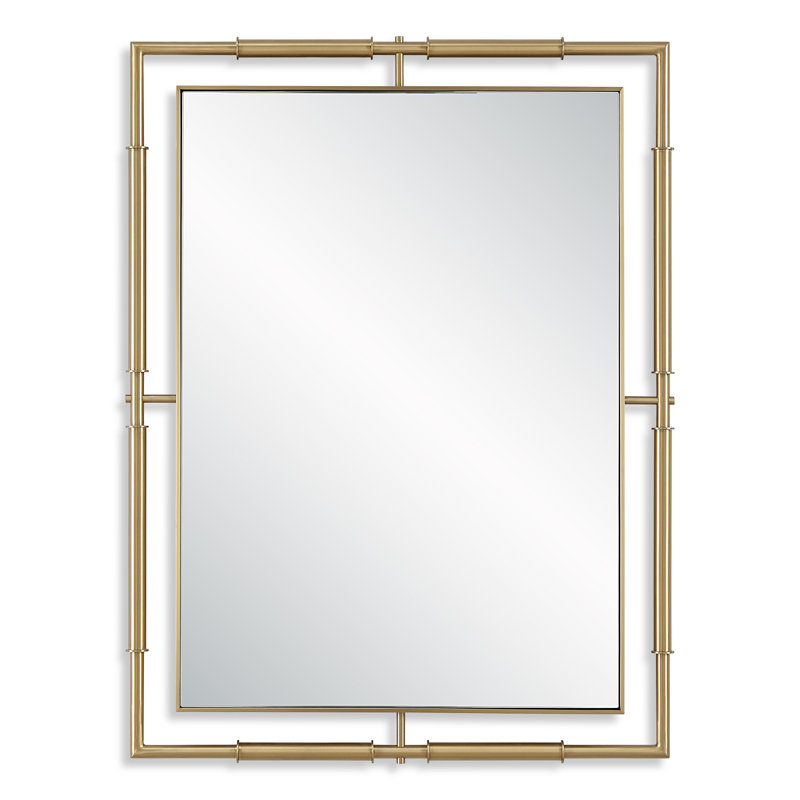 Onur Rectangle Brass Mirror