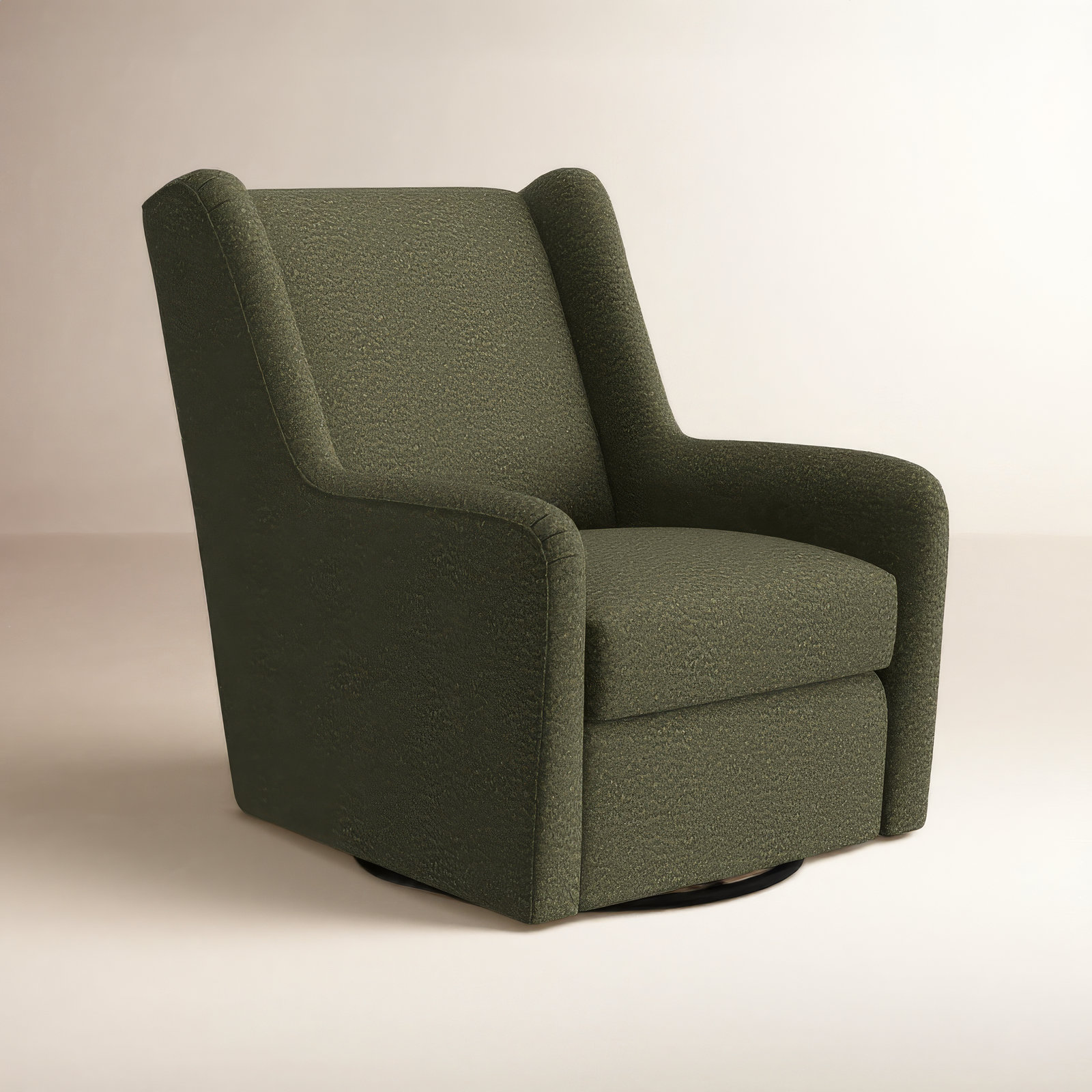 Miranda Upholstered Swivel Glider, Fiona Olive Performance