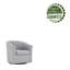 Fauteuil demi-tonneau pivotant en tissu Arleyne-1496575380