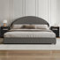 3 Piece Upholstered Bedroom Set And Set Of 5 Nightstands