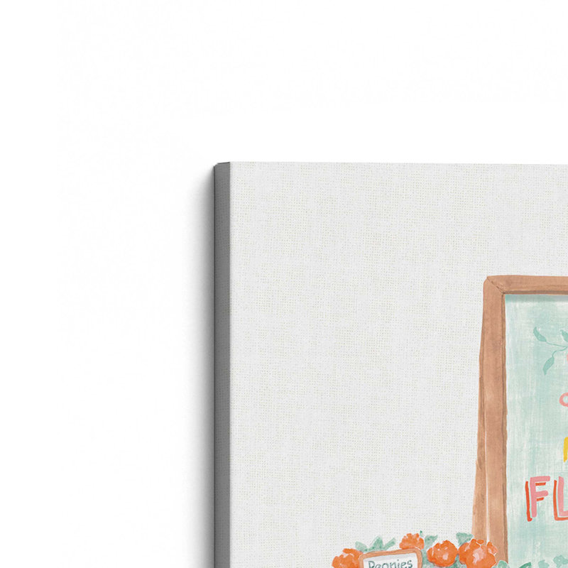 «Flea Market Flowers II» par Beth Grove, reproduction d'art sur toile, H 36 po x l 36 po