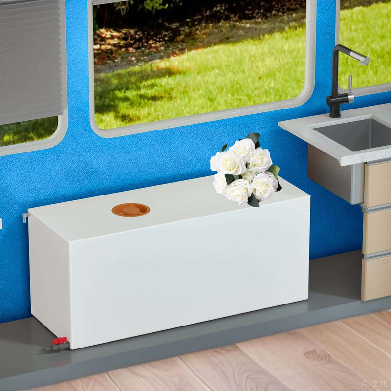 10 Gallon RV Tote-Along Drain Water Tank