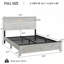 Lit plateforme Judd en métal avec tête de lit en bois, chargement USB et rangement-115285050