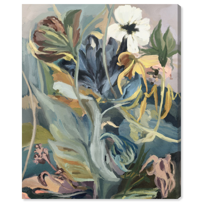 Botanic Overlap Print by Oliver Gal, 24"H x 20"W, Gallery Wrapped