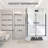 30 - 60 In.W X 72 In.H Shower Sliding Door Walk-In Shower Screen Dual Usage,1/4 Inch Thick Glass Panel With Stainless Steel Handle, Supporting Bar