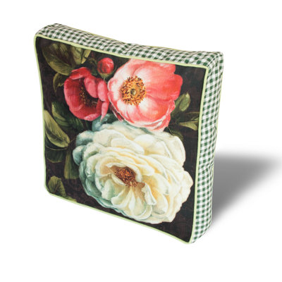 Dojtcho Cotton Blend Floor Square Indoor/Outdoor Pillow Cover & Insert