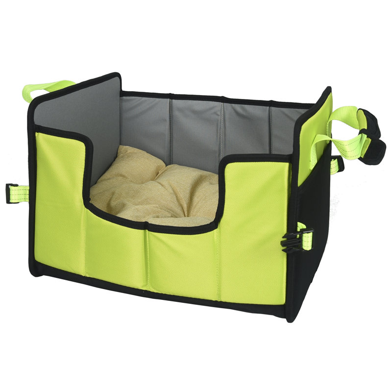 Large Green Nylon Folding Travel Pet Bed
