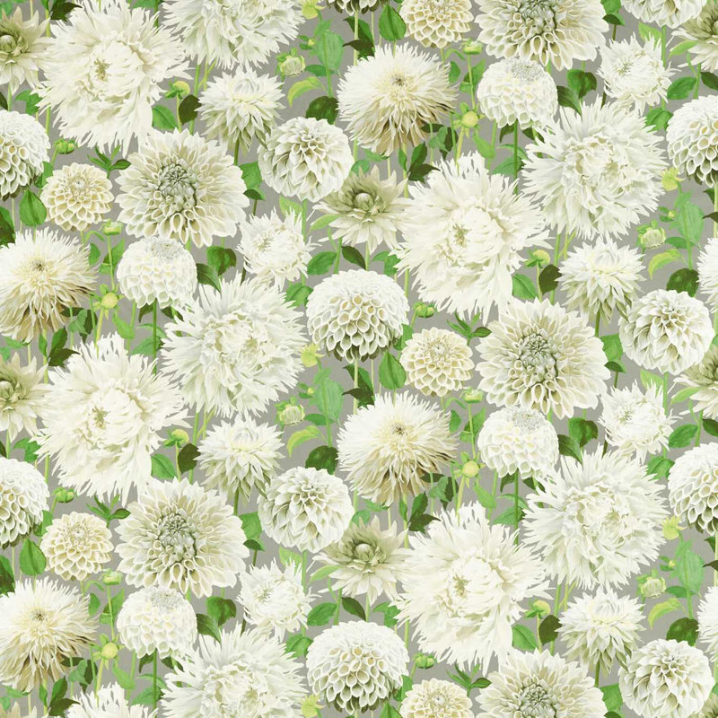 Dahlia Fabric, Sail Cloth/Meadow/Sketched