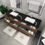 Ensemble de meuble-lavabo double mural 84 po Kirker-1702351431