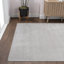Tapis argenté / blanc Wolcott-891705448