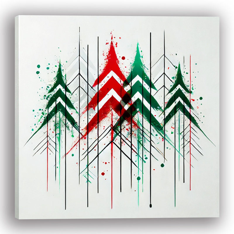 Art mural moderne sur toile géométrique moderne, H 12 po x l 12 po x P 1 po