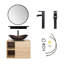 Ensemble de meuble-lavabo avec miroir Hemish-103800065-103800069