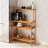 Astra 39.4" Coffee Console Table – Compact Beverage Bar With Open Shelves