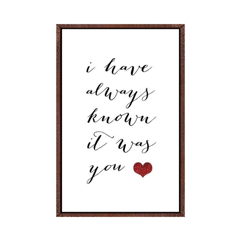I Have Always Known It Was You by Blursbyai - Gallery-Wrapped Canvas Giclée on Canvas, Classic Wood Framed