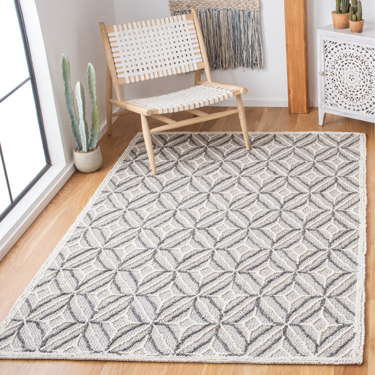 Loretto Trace Hand Tufted Wool Geometric Rug