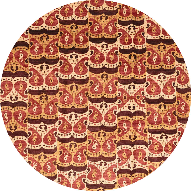 Abstract Indoor Rug, Round 3'