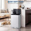 Stainless Steel Step On Multi-Compartment Rubbish & Recycling Bin - 16L-243601936